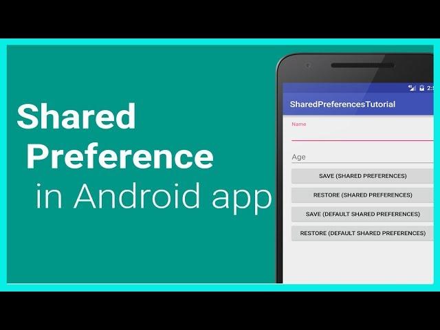 How to save data and retrieve data using shared preferences