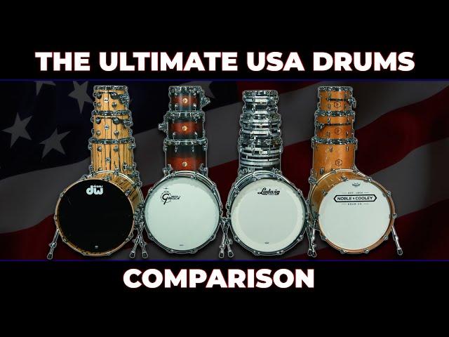 The Ultimate USA Drum Set Comparison - Noble Cooley / Ludwig / Gretsch / DW