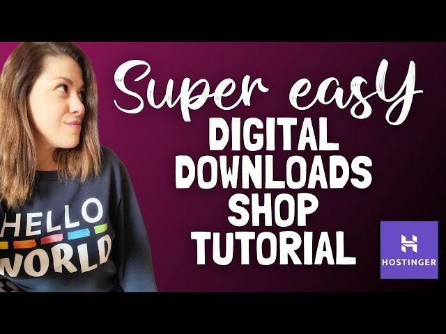 How to Build Your Digital Downloads Shop in Minutes with Hostinger Website Builder AI Shop Tool!