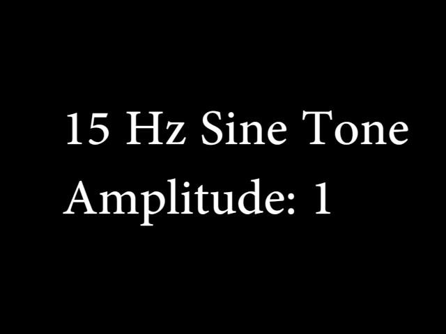 15 Hz Sine Tone Amplitude 1