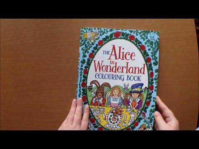 The Alice in Wonderland Colouring Book by  Rachel Cloyne Flipthrough