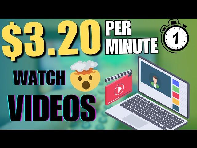 Earn $3.20/Minute Watching Videos | Make Money Online 2024