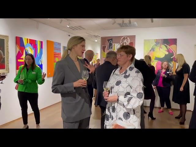 ARTSTAC gallery hosted  AmCham Charter Gold and Board Members