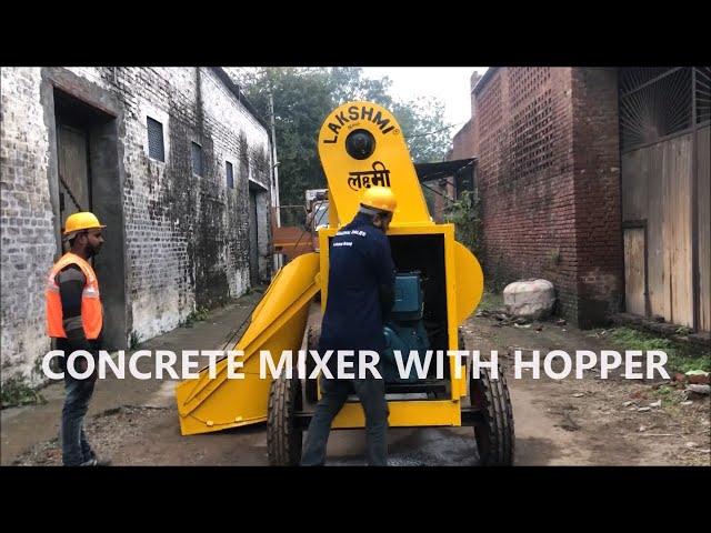 Concrete Mixer with Hopper|| Concrete Mixer Machine || LAKSHMI BRAND ®  || 7355468357