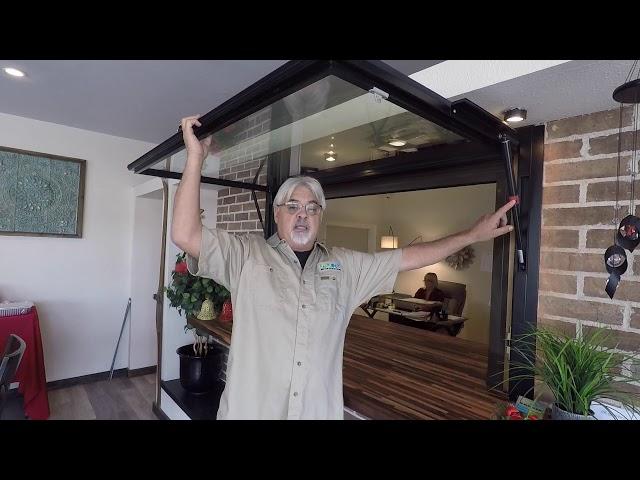 Black Steel Flip Out Window - Transforms your Kitchen w/One Flip