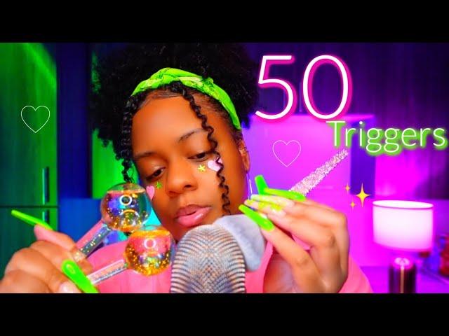 ASMR | 50 Triggers in 50 Minutes...Best Triggers for Tinglessss..