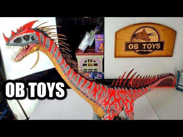 CUSTOM MATTEL COLOSSAL INDOMINUS REX DREADNOUGHTUS HYBRID DINOSAUR | GLOW IN THE DARK TOY REPAINT