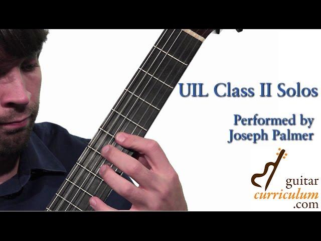 Estudios Sencillos No. 1 (Leo Brouwer) - Joseph Palmer UIL Solos [GuitarCurriculum.com]