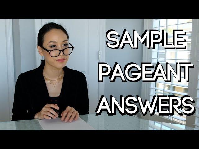 10 Essential Pageant Questions And Sample Answers