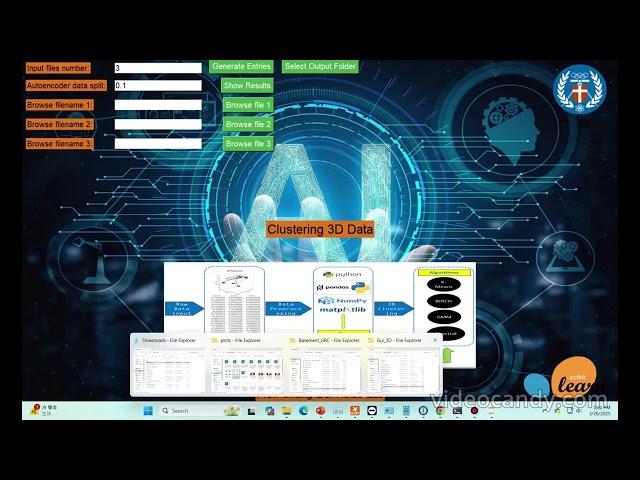 Operation tutorial for F3DCA (Fish 3D clustering APP)