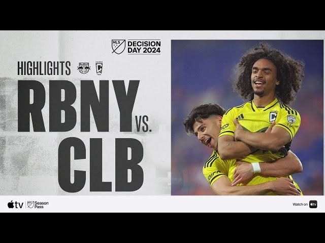 New York Red Bulls vs. Columbus Crew | Full Match Highlights | Decision Day 2024