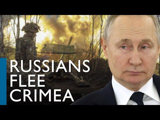 Why Russians are fleeing Crimea across the Kerch Bridge