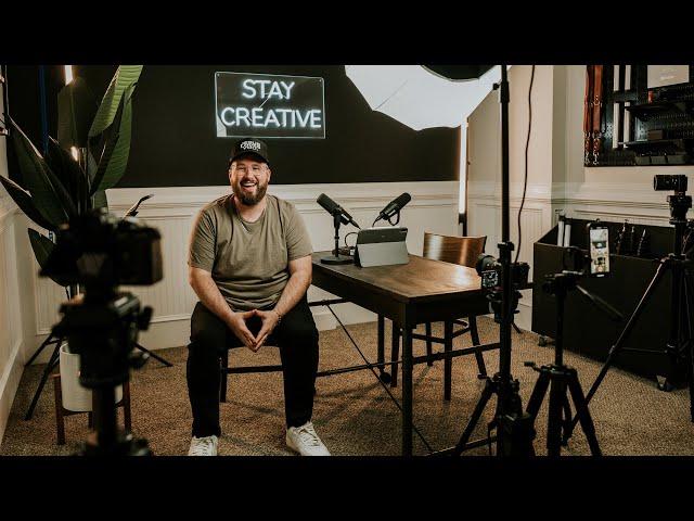 Video Podcast Setup Tour - Cameras, Lighting, Audio