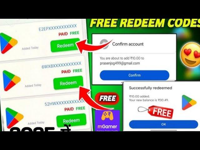 How to earn free redeem code 2024 || game play and earn coins for free redeem code today