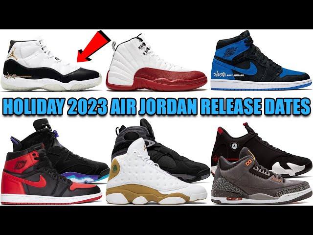 HOLIDAY 2023 AIR JORDAN RELEASE DATES GUIDE 