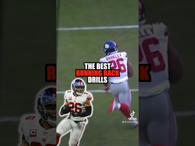 Make crazy runs like Saquon with these running back drills⭐️ #runningback #football