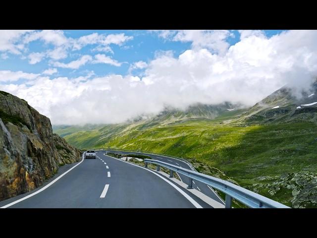 Switzerland Scenic Drive 4K | Great Saint Bernard Pass to Martigny