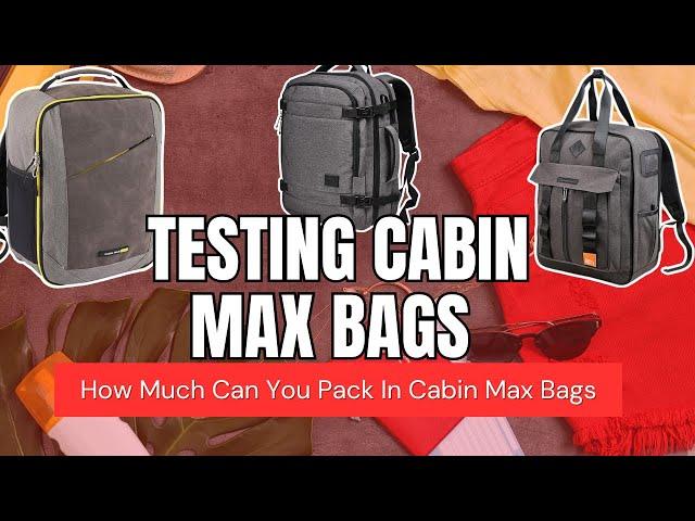 Best Travel Bag? Cabin Max Bags Test #cabinmax #travel #packwithme #easyjet #wizzair #luggage