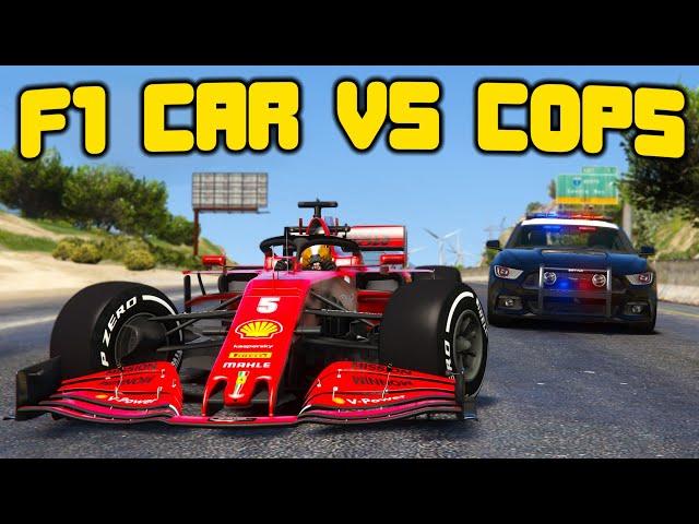 F1 Car Robs Banks In GTA 5 RP