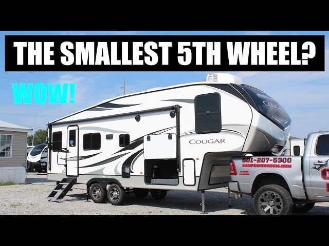 The Perfect Fifth Wheel for a Half-Ton Truck? Tiny Fifth Wheel RV Tour! 2022 Cougar 24RDS