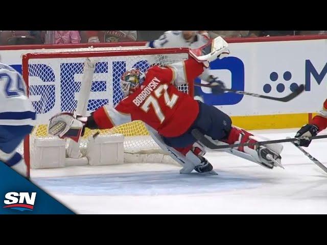 Sergei Bobrovsky Reaches Back To Make Unbelievable Glove Save