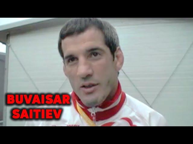 Buvaisar Saitiev After Winning 3rd Olympic Gold Medal In 2008