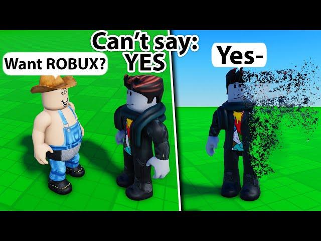 Roblox CAN'T SAY THE WORD... (tricking people)