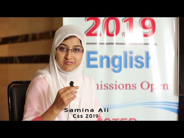 Feedback - SAMINA ALI CSS 2019