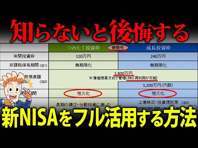 【コレだけは知っておけ】新NISAを賢くフル活用する方法をわかりやすく解説！