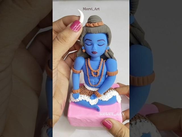 Har Har Mahadev  How to make Mahadev idol Making  #mahadev_idol #bholenath_idol #clay_art #shorts