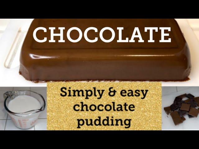 CHOCOLATE PUDDING - Easy and Simple Homemade Recipe.  Cooking with Foodloverasian.