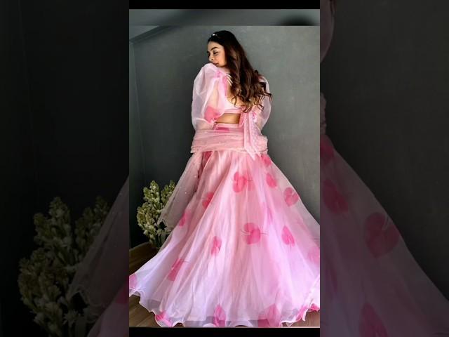 Outstanding Organza Lehenga  Party wear dress#partywear #organza #lehnga #trending #viral#shorts