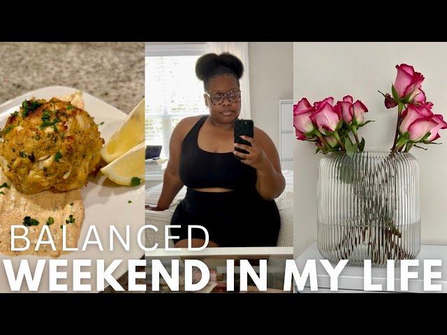 BALANCED WEEKEND re-organizing my space, productive days, moving my body, running errands | VLOG