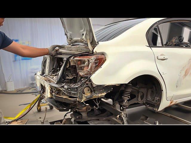 Man Repairs DESTROYED CAR From Scratch | Start to Finish by @repair-nissan-guy