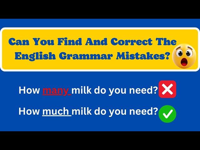 English Grammar Mistake | Avoid These English Grammar Mistakes & Speak Like a Native.