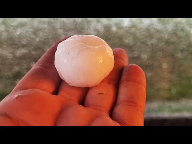 Big hail storm at Parys in South Africa