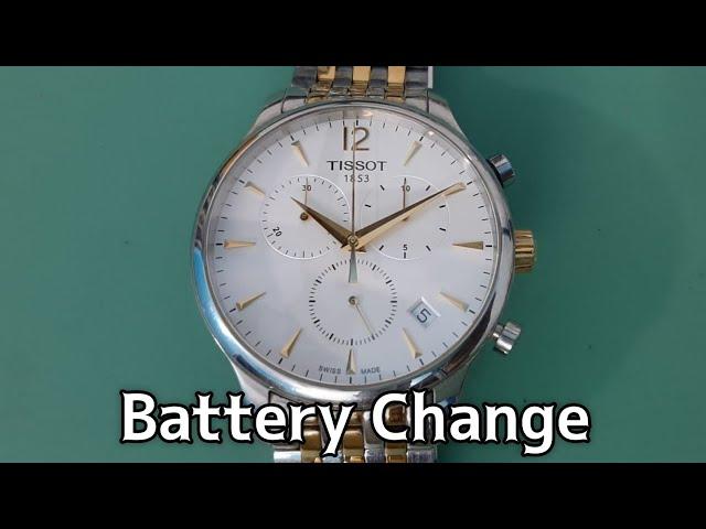 How To Change Battery TISSOT T063617 Chronograph Watch | SolimBD