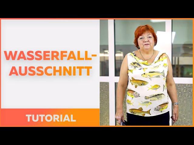 Wasserfall-Ausschnitt selber kreieren. Tutorial. (Archiv)