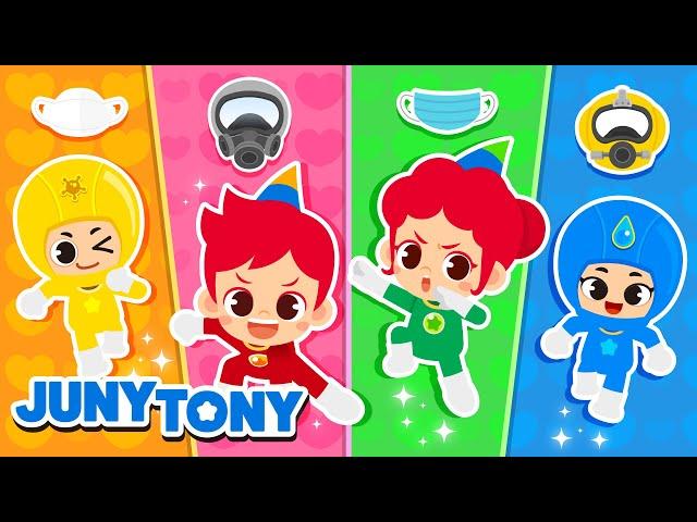 The Mask Superheroes Song | Bacteria’s Love Song | +More Kids Songs | JunyTony