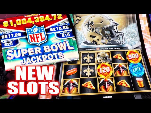 New Slots  SUPER BOWL JACKPOTS  Who’s ready for NFL slot machine from Aristocrat Gaming?