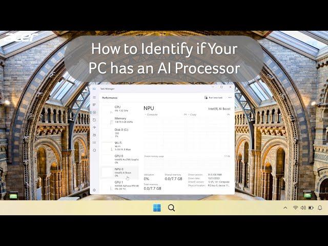 How to Identify if Your PC has an AI Processor