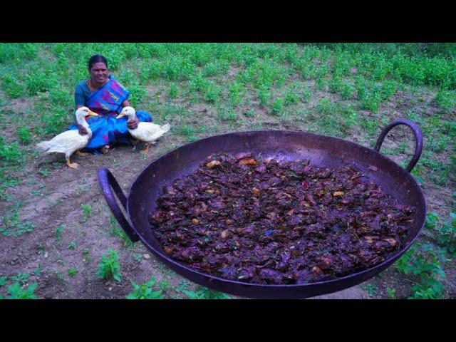 Duck Curry !! Recipe Prepared My Mom | Duck Pepper Fry Recipe | Village cooking | Side Dish Recipes