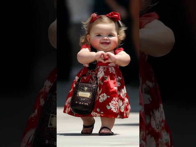 Baby Fashion Week Chic, Cute Outfits & Playful Dance #adorablekids #cutekids #cutebaby #babydance