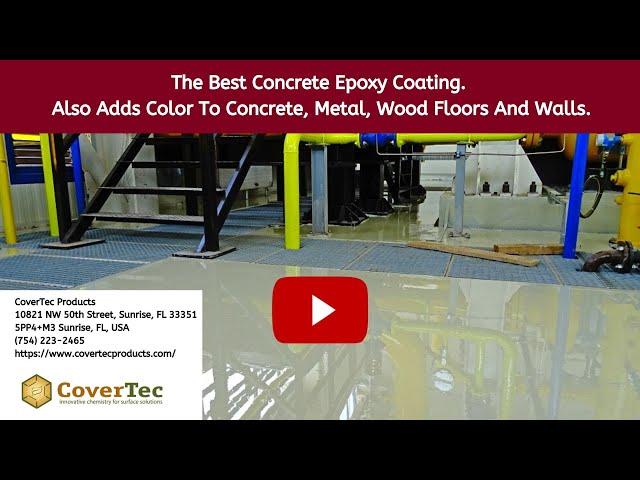 Chem 100 Wear Resistant, Clear or Color Concrete Epoxy Coating Kit - CoverTec Products