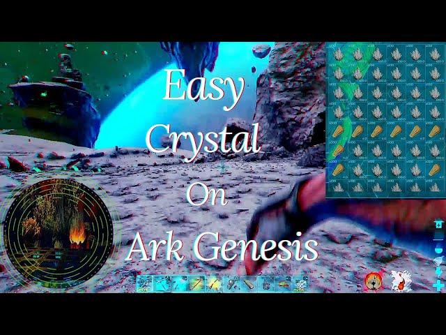 Ark Survival Evolved Easy Crystal Farming in Genesis.