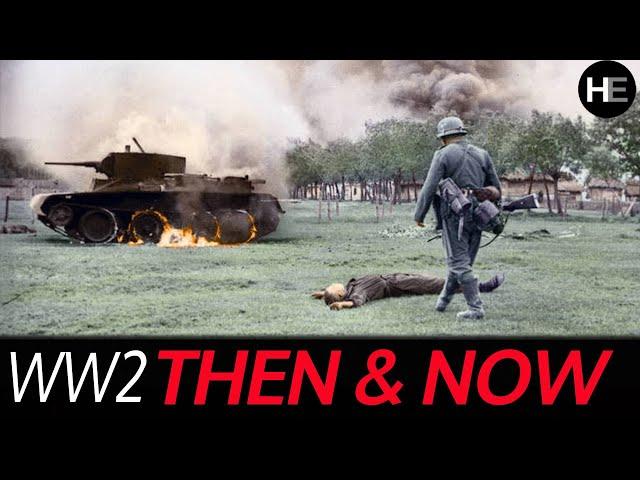 The Saddest Images Of WW2 | WW2 Then & Now