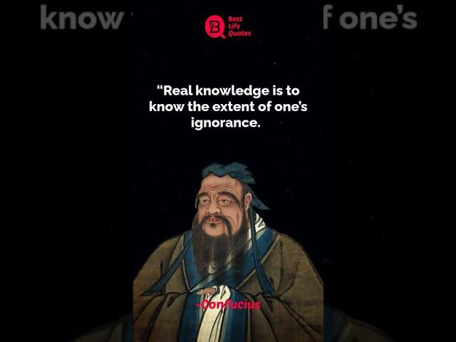 Real knowledge is to know | Confucius Quotes | whatsapp status | #shorts #Quotes #motivation