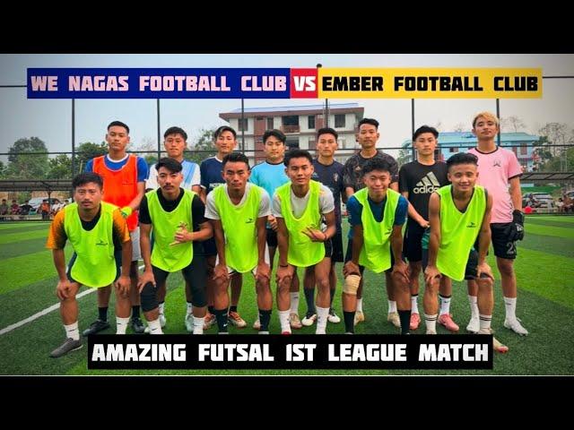 We nagas fc  Ember fc || amazing Futsal 1st league match || at Kuda Futsal Arena Half Nagarajan