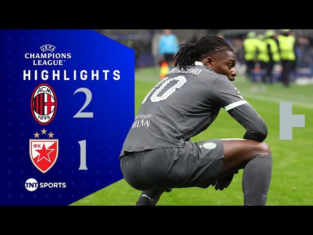 Abraham Wins It For Milan ‍ | AC Milan 2-1 Red Star Belgrade | UEFA Champions League Highlights