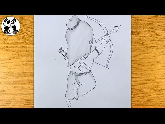 Cute ram ji fighting pencil drawing | ramayan drawings ​⁠@TaposhiartsAcademy